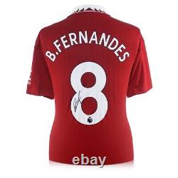 Bruno Fernandes Signed Manchester United 2022-23 Football Shirt