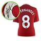 Bruno Fernandes Signed Manchester United 2022-23 Football Shirt. Damaged A
