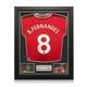 Bruno Fernandes Signed Manchester United 2022-23 Football Shirt. Standard Frame