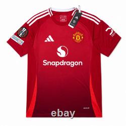 Bruno Fernandes Signed Manchester United 24/25 Home Shirt Size M BNWT Europe COA