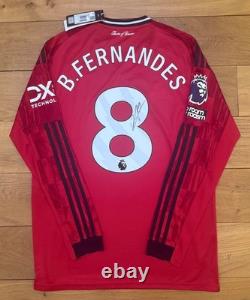 Bruno Fernandes Signed Manchester United 25/26 Long Sleeve Shirt PhotoProof +COA