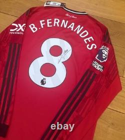 Bruno Fernandes Signed Manchester United 25/26 Long Sleeve Shirt PhotoProof +COA