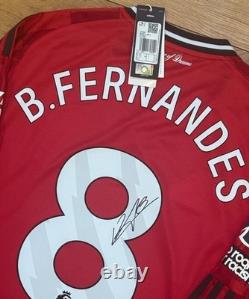 Bruno Fernandes Signed Manchester United 25/26 Long Sleeve Shirt PhotoProof +COA