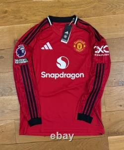 Bruno Fernandes Signed Manchester United 25/26 Long Sleeve Shirt PhotoProof +COA