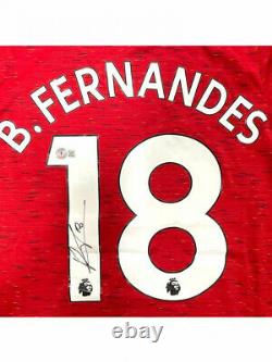 Bruno Fernandes Signed Manchester United ADIDAS Jersey Beckett