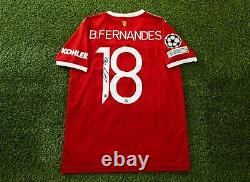Bruno Fernandes Signed Manchester United F. C. Shirt AFTAL COA