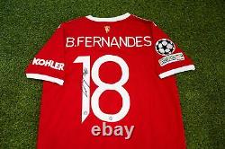 Bruno Fernandes Signed Manchester United F. C. Shirt AFTAL COA