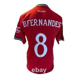 Bruno Fernandes Signed Manchester United Home 25/26 Season Shirt With Coa