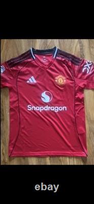 Bruno Fernandes Signed Manchester United Home Shirt With Coa Included