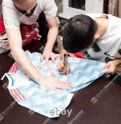 Bruno Fernandes Signed Manchester United Shirt Away, 2021-2022 Autograph