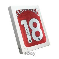 Bruno Fernandes Signed Manchester United Shirt. In Gift Box