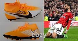 Bruno Fernandes Signed Nike Mercurial Boot Manchester United & Portugal + COA