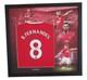 Bruno Fernandes Signed and Framed Manchester United Shirt