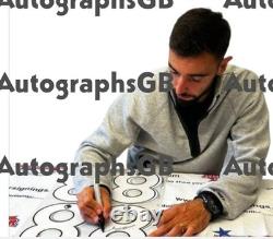 Bruno Fernandes Signed and Framed Manchester United Shirt