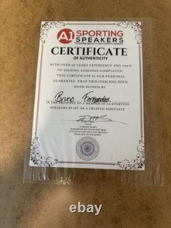 Bruno Fernandez Manchester United Signed Shirt With Sporting Speaker COA