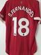 Bruno Fernando's Signed Manchester United Shirt