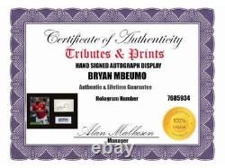 Bryan Mbeumo Manchester United Hand Signed Mounted & Framed A4 Tribute COA