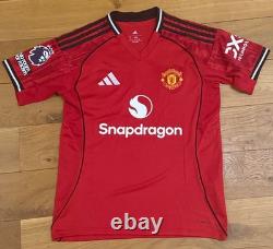 Bryan Mbuemo Hand Signed Manchester United 25/26 Home Shirt + COA