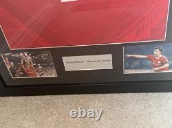 Bryan Robson Manchester United Framed Football Shirt & Signature No COA