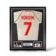 Bryan Robson Signed Manchester United 1991 Cup Winners Cup Shirt- Deluxe Framed