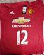 CHRIS SMALLING Signed Manchester United Shirt. Still in original Sleve/Envelope