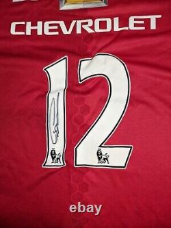 CHRIS SMALLING Signed Manchester United Shirt. Still in original Sleve/Envelope