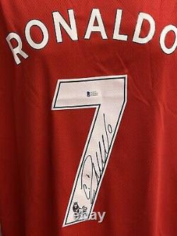 CHRISTIANO RONALDO Signed Autographed Auto Manchester United Jersey Beckett BAS