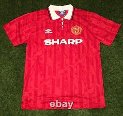 CLAYTON BLACKMORE -SIGNED Manchester United 1992 Shirt COA Premier League
