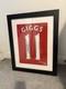 COA Framed Ryan Giggs Signed Manchester United Print Number 11