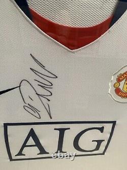 CRISTIANO RONALDO SIGNED Framed Original Manchester United from 1st TimeCoa £599