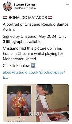 CRISTIANO RONALDO SIGNED GENUINE with CERTIFICATE MANCHESTER UNITED