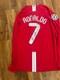 CRISTIANO Ronaldo Signed Manchester United UCL Home Shirt With Coa Included #7