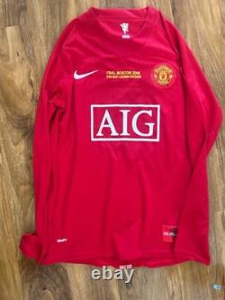 CRISTIANO Ronaldo Signed Manchester United UCL Home Shirt With Coa Included #7
