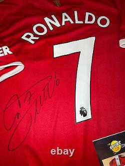 Camiseta Manchester United Cristiano Ronaldo firmada COA Signed trikot adidas