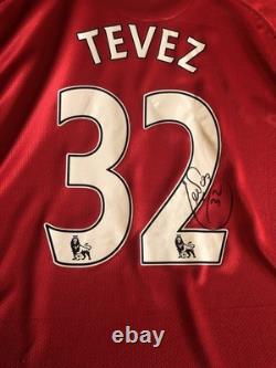 Carlos Tevez Signed Man United Shirt