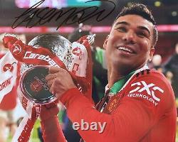 Casemiro Genuine Hand Signed Manchester United 10x8 Photo 2