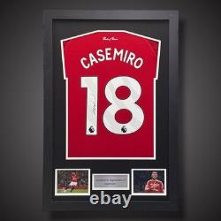 Casemiro Hand Signed And Framed Manchester United Football Shirt With COA £349
