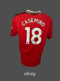Casemiro Manchester United Official Signed 22/23 Football Shirt COA