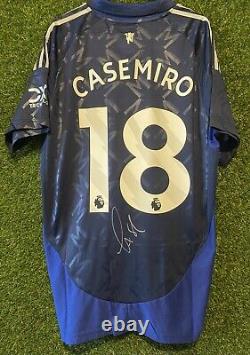 Casemiro Signed Manchester United 23/24 Season Away Shirt Comes With a COA