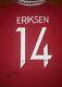 Christian Eriksen Hand Signed Manchester United Shirt Denmark