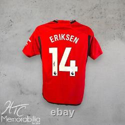Christian Eriksen Signed 23/24 Manchester United Football Shirt COA