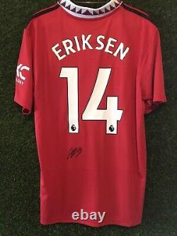 Christian Eriksen Signed Manchester United home shirt Comes with a COA