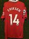 Christian Eriksen Signed Manchester United home shirt Comes with a COA