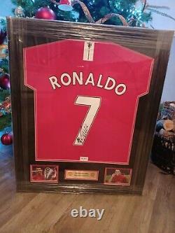 Christiano ronaldo signed Manchester United Shirt