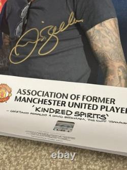 Cristiano RONALDO Signed Madrid & Manchester United World Cup COA Beckham