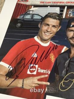 Cristiano RONALDO Signed Madrid & Manchester United World Cup COA Beckham