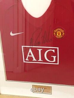 Cristiano Ronaldo Authentic Signed AIG Manchester United Shirt Rare