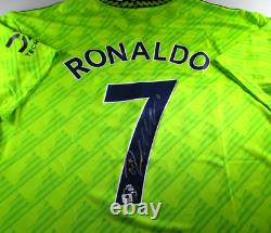 Cristiano Ronaldo / Autographed Manchester United Pro Style Soccer Jersey / COA