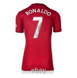 Cristiano Ronaldo Back Signed Manchester United 2019-20 Home Shirt In Classic Fr