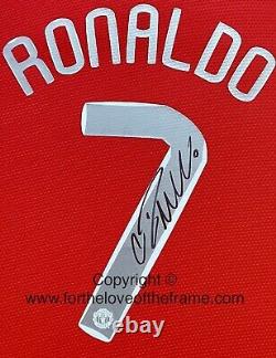 Cristiano Ronaldo CR7 Manchester United Signed Football Soccer 2008 Jersey Shirt